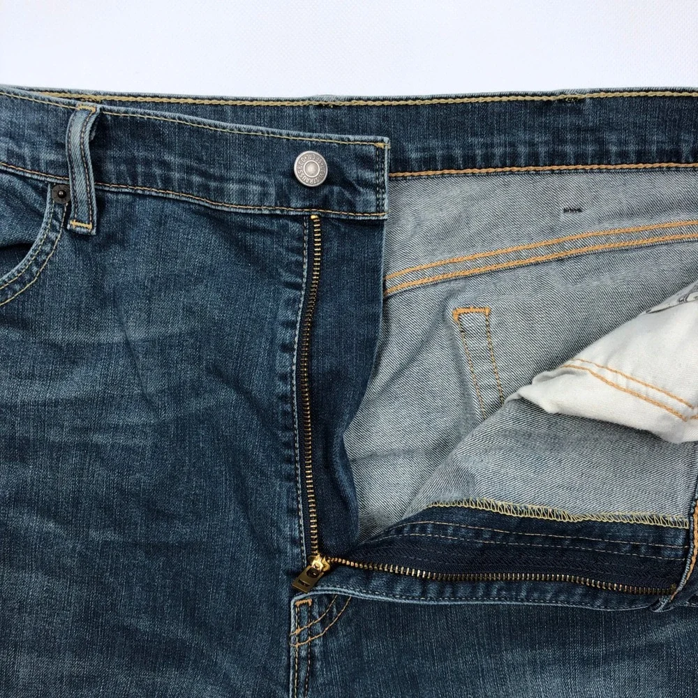 Levis 517 Mens 40x32 Blue Bootcut Jeans Medium Wash Denim Stretch Pants